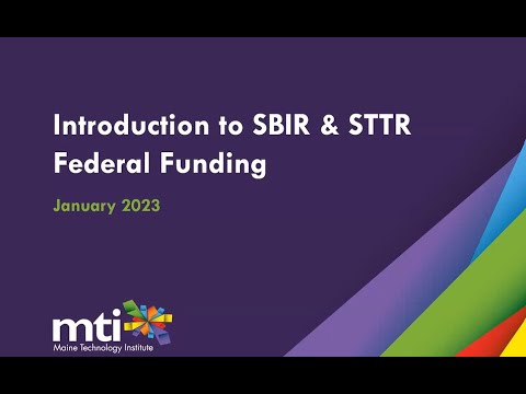 SBIR/STTR Overview Webinar, January 18, 2023