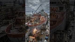 Watch this rusted abandoned cruise ship..cinematic transformation will blow your mind 🚢😵