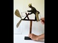 19thC Black Americana Antique Folk Art Whirligig