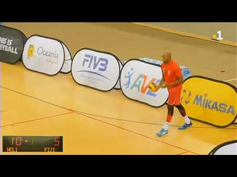 Oceania Volleyball, 2nd Semifinal, Fiji vs New Caledonia 1, August 17, 2018