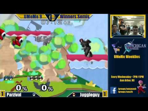 UMeMe 9 - Juggleguy (Captain Falcon) vs. Parzival (Marth/Captain Falcon) WS