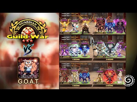 Ancient Trans Scroll Summoning & OP Top Tier G3 Guild War vs GOAT! - Summoners War