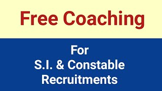 Free coaching for SI /Constable|#policejobs #siconstables #tspsc