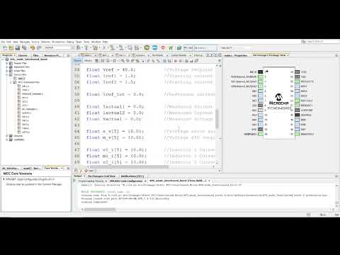 Interleaved average current mode controlled DC-DC converter coding using a PIC microcontroller