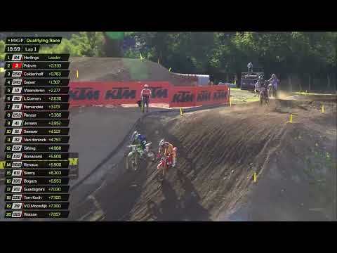 It's a Febvre vs Herlings vs Gajser vs Coldenhoff battle launching MXGP Qualifying Race! #MXGPSweden