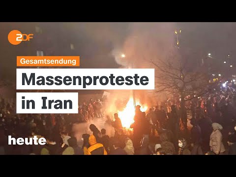 Video Thumbnail: heute 19:00 Uhr vom 11.01.26 Massenproteste Iran, Maßnahmen Stromausfall Berlin, Sturmtief "Elli"