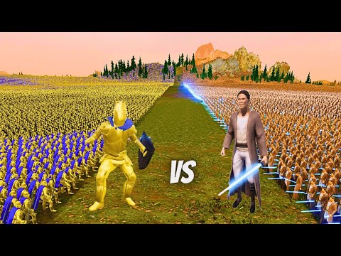500,000 GOLDEN KNIGHTS vs 1,000,000 LASER KNIGHTS - Ultimate Epic Battle Simulator 2 ​