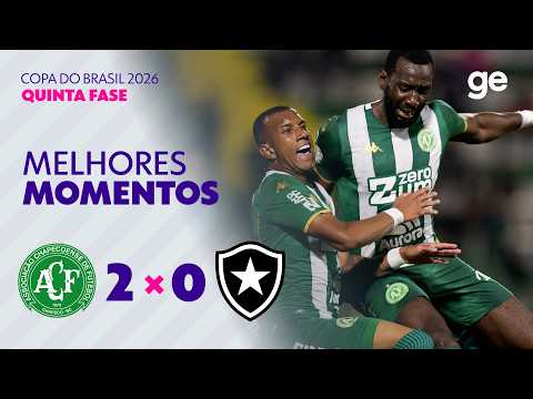 Gols e lances de Chapecoense x Botafogo