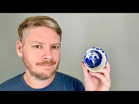 Too much glaze? What happens when you fire a pot dropped into the glaze bucket?