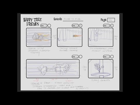 Happy Tree Friends TV Series Episode 7C - Mime to Five - Storyboards