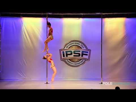 Doubles Maria Zevgola & Sofia Miskaki of Greece - IPSF World Pole Sports Championships 2018