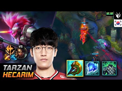 Tarzan Jungle Hecarim Build Divine Sunderer Conqueror - LOL KR 12.18