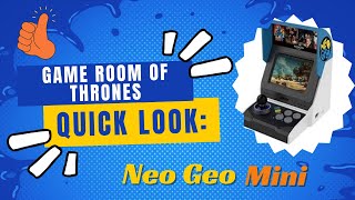 Quick Look - Neo Geo Mini Review #neogeo #arcade #retro #gameroom #gameroomofthrones #emulation #snk