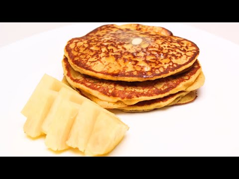 Cómo hacer HOTCAKES DE AVENA CON PIÑA Esponjosos Te Van a Encantar