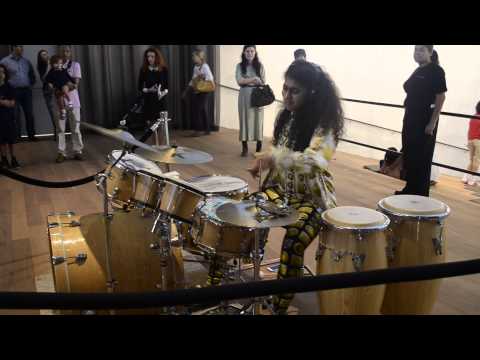 Kiran Gandhi Solo at "First Beat" Miami: 15 female drummers take over the PAMM