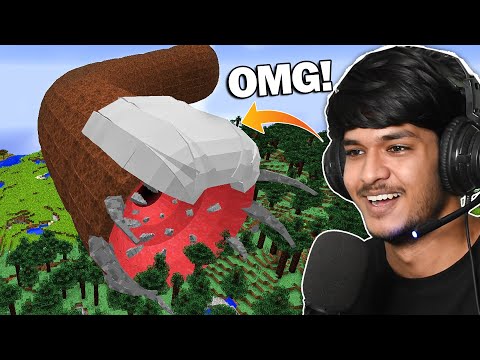 Ultimate Minecraft's Giant Monster Worm! Must Watch!