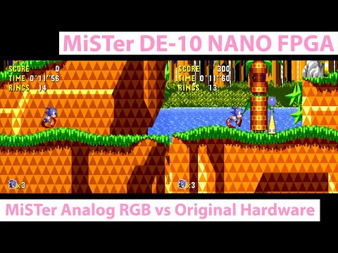 MiSTer FPGA DE-10 Nano - Analog RGB Video Quality Compared to Original Consoles - SNES / Sega