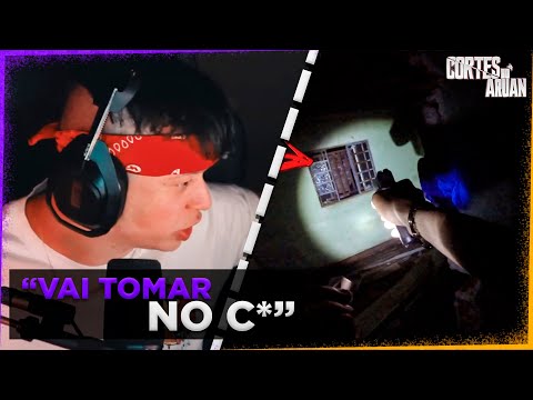 ARUAN REAGE A A CASA DO MEDO - Caçadores de Lendas (Cenas Reais) (RENATO GARCIA) - Cortes do Aruan