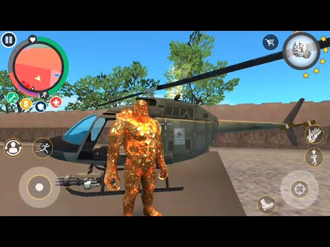 Rope hero : vice town | Update mutant giant attack army base | Android gameplay