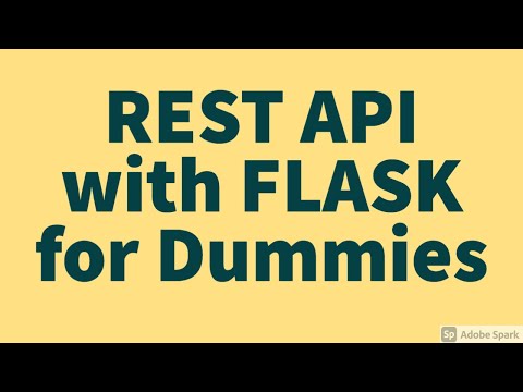 Rest Api With Flask For Dummies Python Beginners Tutorial