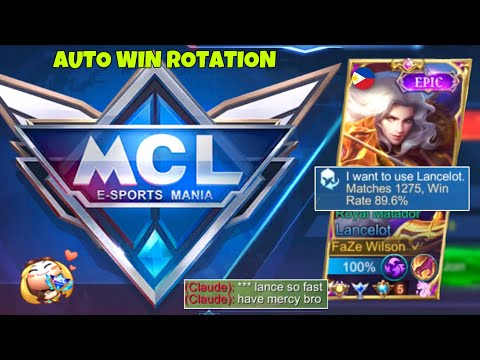 TOP GLOBAL LANCELOT BEST ROTATION TO DOMINATE THE GAME EASILY! 🔥 | AGGRESSIVE MCL GAMEPLAY | MLBB