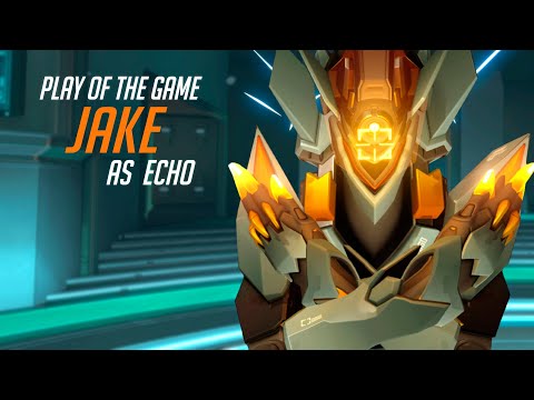 JAKE SHOWS HIS ECHO SKILL - POTG! [ OVERWATCH 2 SEASON 6 TOP 500 ]