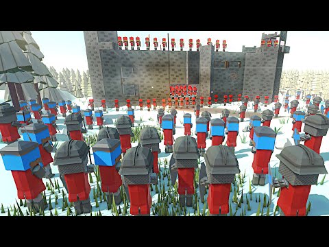 Crusader Knights Siege CASTLE WALLS Defense! - Ancient Warfare 3