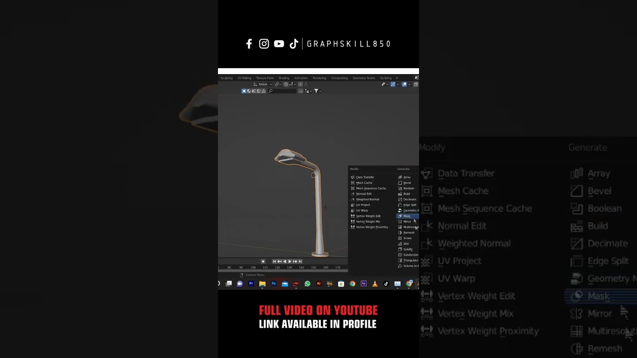 Simple Street Light in Blender