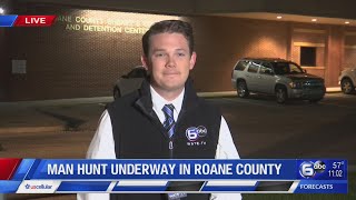 Man hunt underway in Roane County