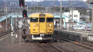 preview picture of video '【JR西日本】115系岡山電車区G06編成＠総社('13/01)'