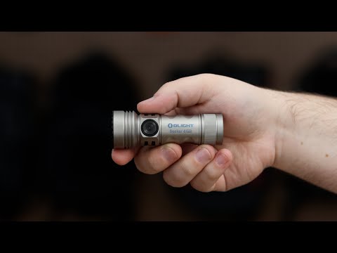 Olight Seeker 4 Mini Gray Titanium 1200 Lumen + UV Flashlight Olight Seeker 4 Mini Gray Titanium 1200 Lumen + UV Flashlight