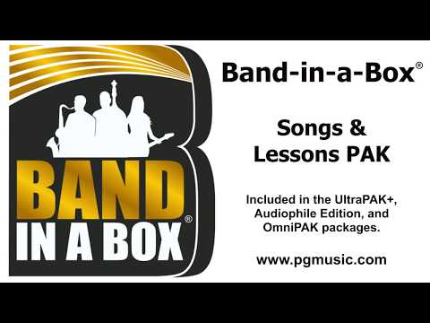Band-in-a-Box®: Songs & Lessons PAK