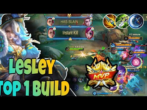 "Late Game MONSTER Lesley 💣 Insane Damage & Rank Up! | Mobile Legends"