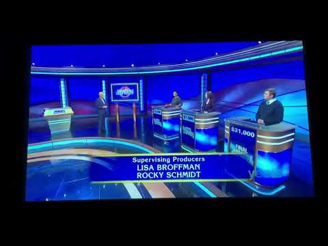 Jeopardy short end credits, Valerie Castelo Day 2 (12/15/20)