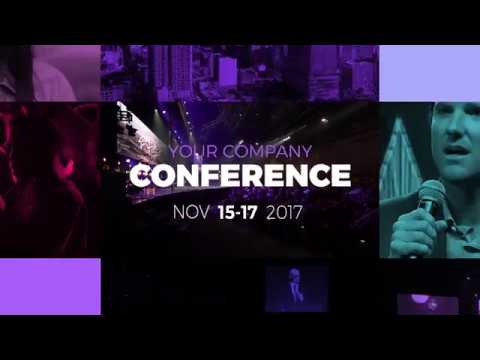 Free Apple Motion 5 Templete - Event Opener- color theme fiolet