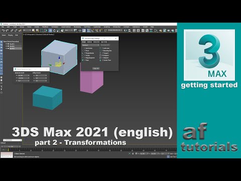 Getting Started in 3DS Max (part 2) - Transformation (move, rotate, scale)
