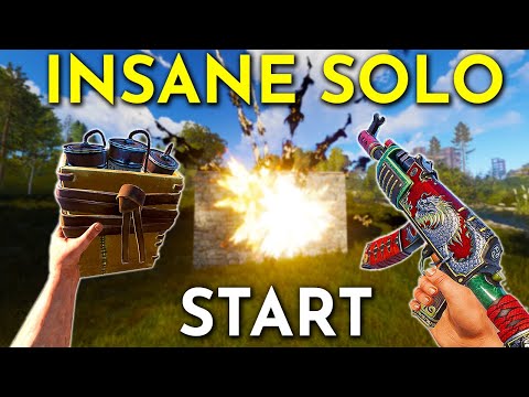 My BEST SOLO START for 10 MONTHS! - Rust Solo Survival Movie