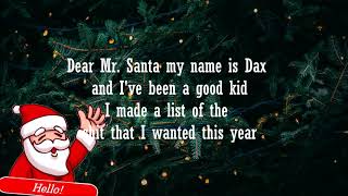Dax :- dear black santa [ lyrics ]