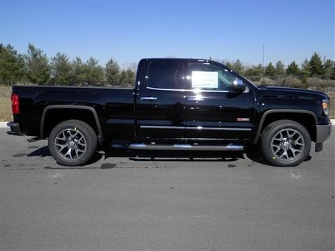 sold.2014 GMC SIERRA 1500 DOUBLE CAB 4X4 SLT ALL-TERRAIN BLACK W/JET BLACK LEATHER 20"S 855.507.8520