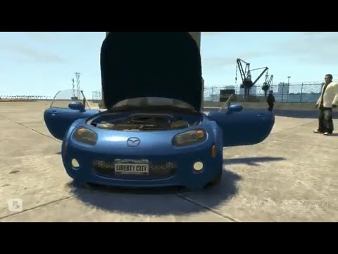 GTA 4 IV PC MAZDA MX 5 CRASH TESTING HD 1080p