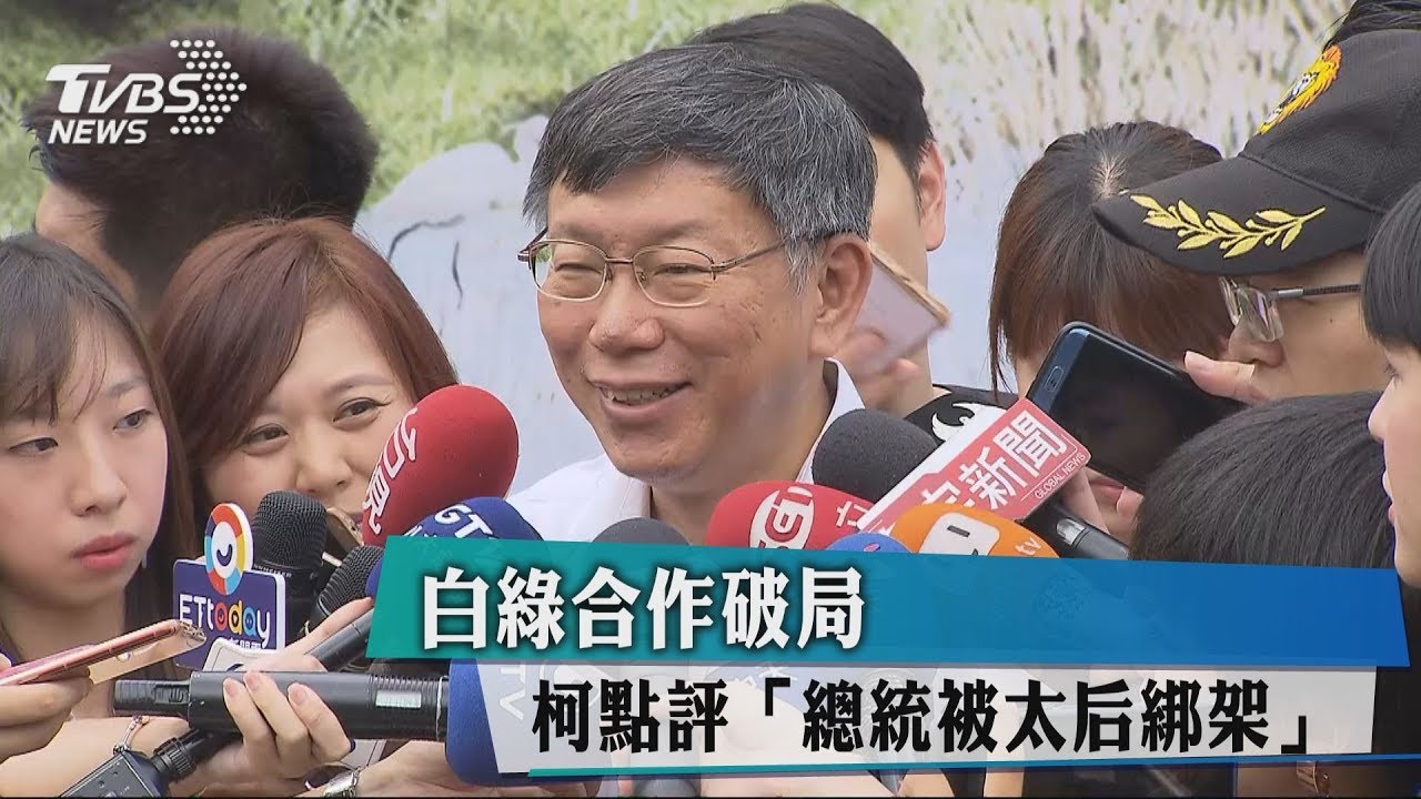白綠合作破局　柯點評「總統被太后綁架」