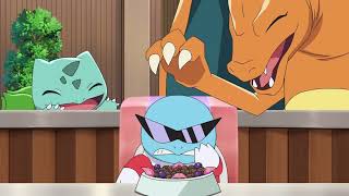 Bulbasaur And Charizard Greet Squirtle - Pokemon Ultimate Journeys