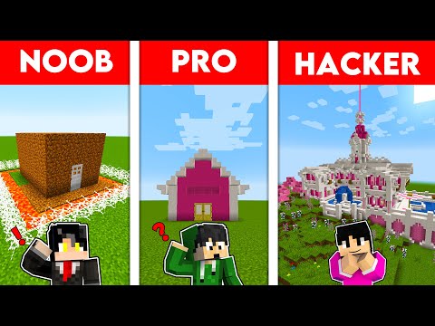 Shannel PH - Best of Minecraft - Noob vs. Pro vs. Hacker Build Challenge | TAGALOG | OMOCRAFT
