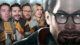 Half-Life 2 Co-Op Chaos! Four Waifus, No Waiting - Synergy Mod Gameplay