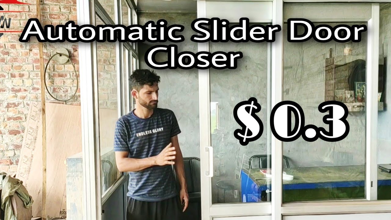Automatic Sliding Door Closer || how to make auto door lock closer at home || how to install