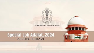 Video Message of Hon’ble the Chief Justice of India regarding organizing of Special Lok Adalat, 2024 in Supreme Court of India;?>