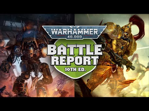 Chaos Knights vs Adeptus Custodes Warhammer 40k 10th Edition Battle Report Ep 29