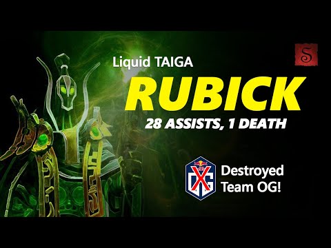 Liquid TAIGA [Rubick] Destroyed Team OG With 28 Assists & Only 1 Death