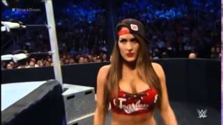 WWE Smackdown, AJ Lee vs Brie Bella, AJ Lee did her best Nikki Bella impersonation, Nov 21, 2014