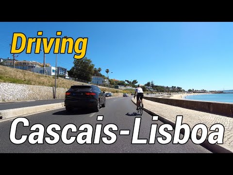 Driving from Cascais to Lisboa via N6 Marginal Avenue - Portugal 4K